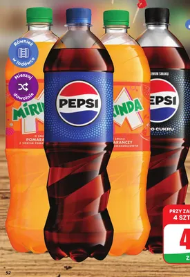 Napój gazowany Pepsi bez cukru promocja w Dino