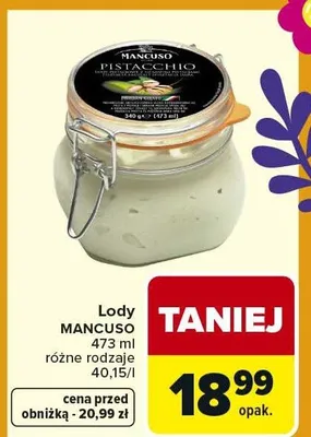 Lody Pistacchio promocja w Carrefour Market