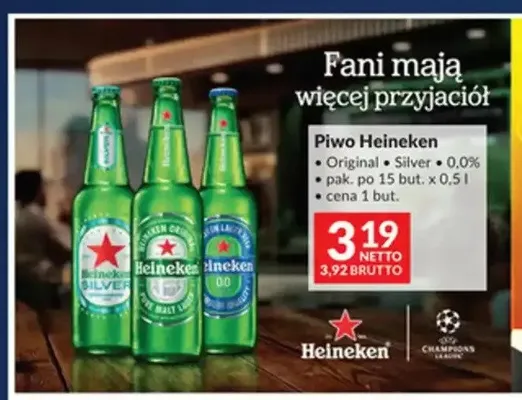 Piwo Heineken Silver promocja w Makro