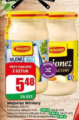 Majonez Dobry Smak Winiary promocja w Dino