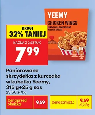 Panierowane skrzydełka z kurczaka w kubełku promocja w Biedronka