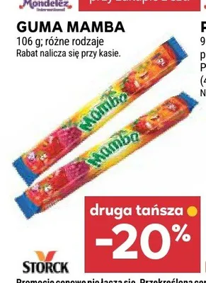 Guma rozpuszczalna Mamba promocja w Stokrotka