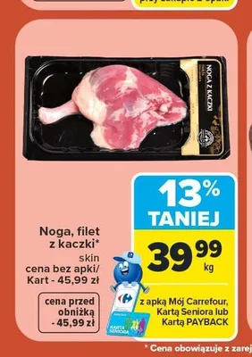 Noga z kaczki skin promocja w Carrefour