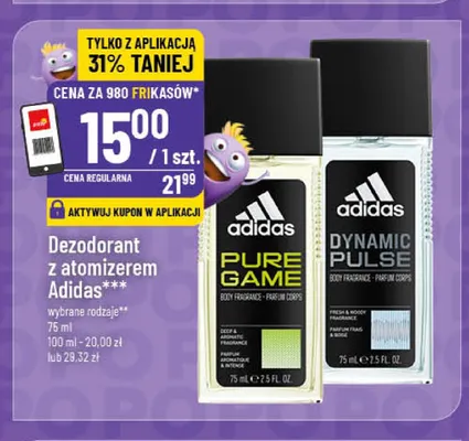 Dezodorant z atomizerem Adidas Dynamic Pulse promocja w POLOmarket