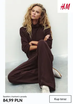 Spodnie z kantami z przodu H & M promocja w H&M