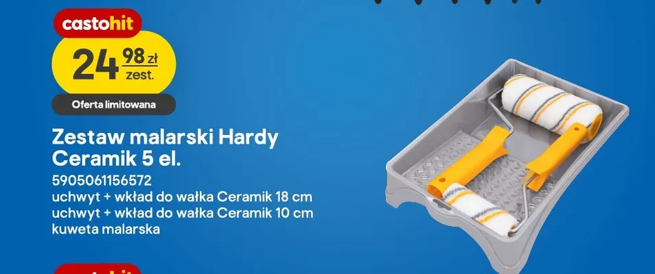 Zestaw malarski Hardy Ceramik 5 el. promocja w Castorama