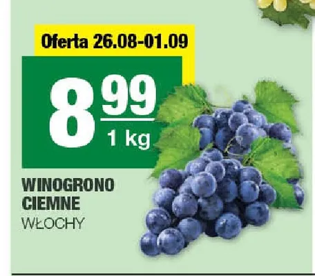 Winogrono ciemne promocja w SPAR