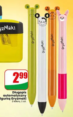Długopis automatyczny z figurką Gryzmaki promocja w Dino