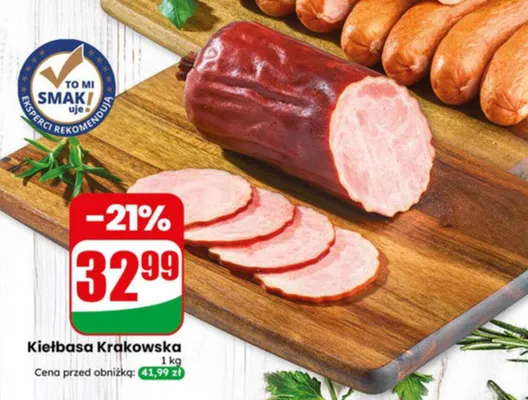 Kiełbasa Krakowska Agro Rydzyna promocja w Dino