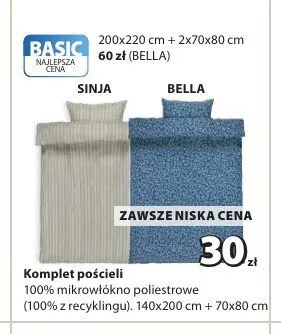 Komplet pościeli BELLA 140x200 cm promocja w Jysk