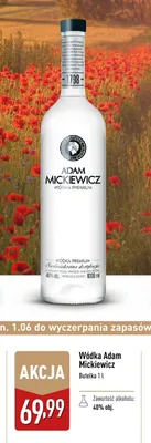 Wódka Adam Mickiewicz promocja w Aldi