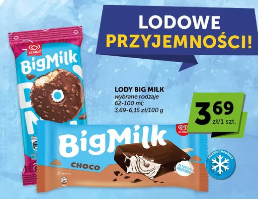 Lody Algida Big Milk Choco promocja w Euro Sklep