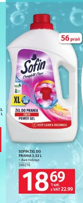 Żel do prania Sofin promocja w Selgros