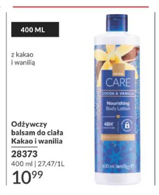 Odżywczy balsam do ciała Kakao i wanilia Avon promocja w AVON