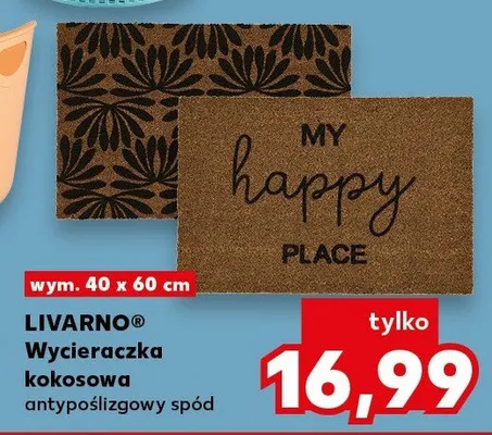Wycieraczka kokosowa antypoślizgowy spód promocja w Kaufland