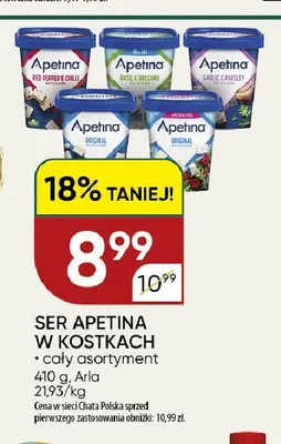 Ser Apetina w kostkach promocja w Chata Polska
