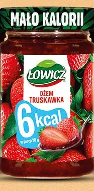 Dżem truskawka Łowicz Mało Kalorii promocja w Biedronka