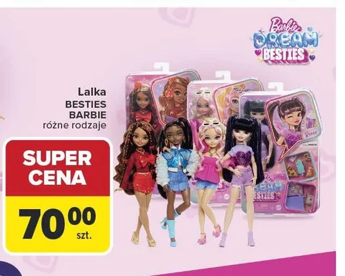 Lalka Besties Barbie promocja w Carrefour