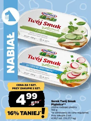 Serek Twój Smak, plastry, różne rodzaje promocja w Netto