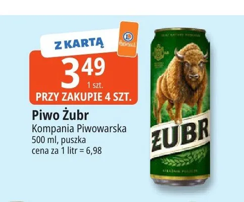 Piwo Żubr promocja w Leclerc