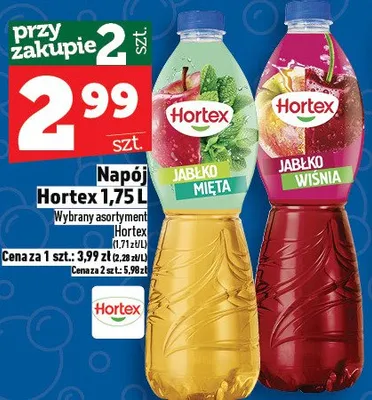 Sok hortex jabłko-mięta promocja w TOPAZ