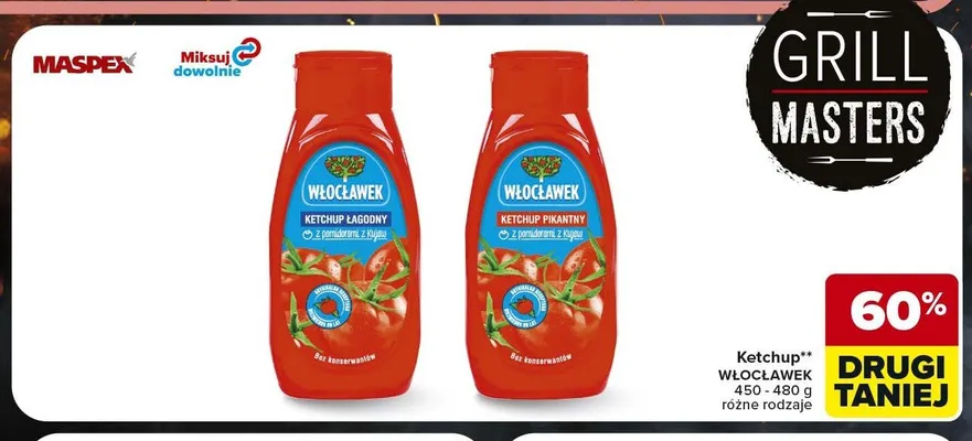 Ketchup łagodny Włocławek promocja w Carrefour Market