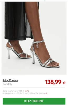 Sandały Juicy Couture promocja w eobuwie.pl