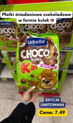 Płatki śniadaniowe czekoladowe kulki promocja w Kaufland