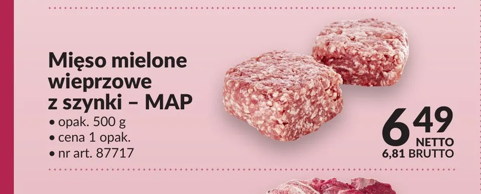 Mięso mielone wieprzowe z szynki MAP promocja w Makro