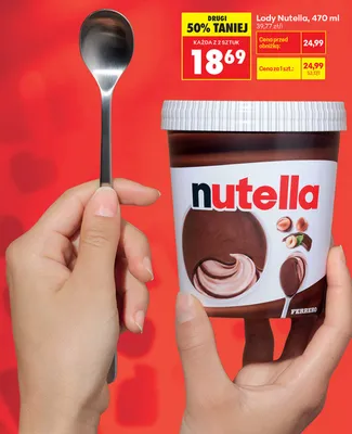Lody Nutella promocja w Biedronka