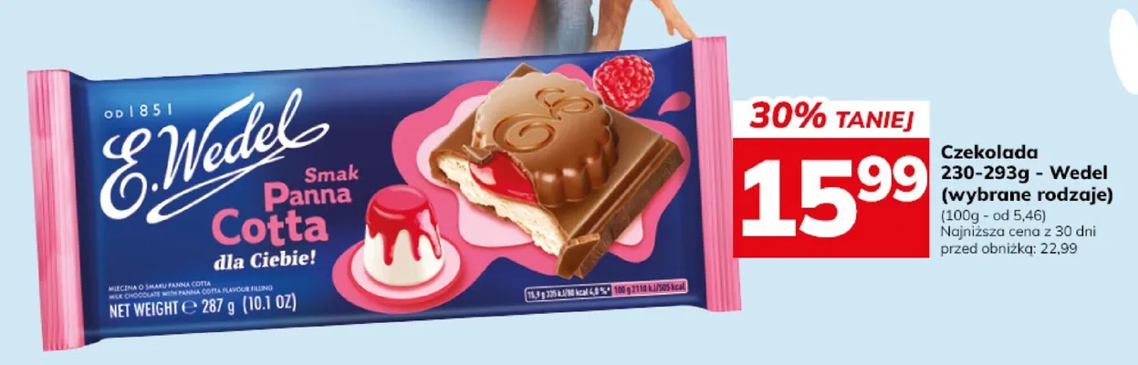 Czekolada E.Wedel Panna Cotta promocja w Hitpol
