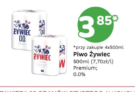 Piwo bezalkoholowe Żywiec promocja w Limonka