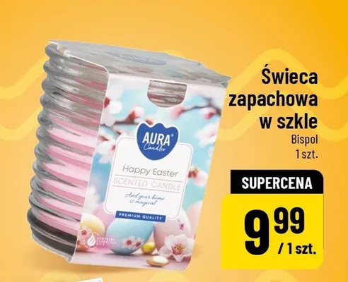Świeca zapachowa w szkle Happy Easter promocja w POLOmarket