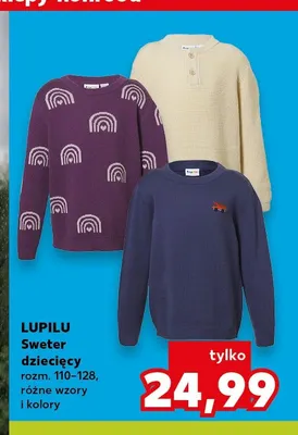 Sweter dziecięcy Lupilu promocja w Kaufland