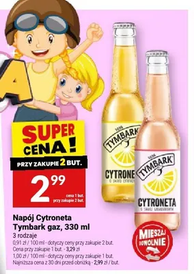 Napój Cytroneta Tymbark gaz promocja w Twój Market