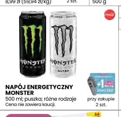 Napój energetyczny Monster Energy promocja w Stokrotka