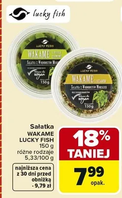 Sałatka Wakame Lucky Fish promocja w Carrefour
