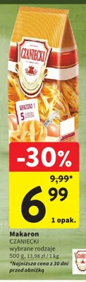 Makaron Czaniecki promocja w Intermarche