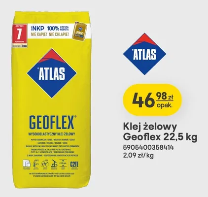 Klej żelowy Atlas Geoflex promocja w Castorama