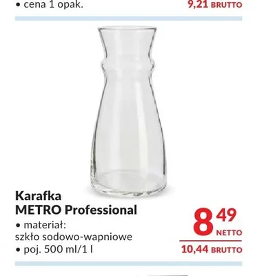Karafka METRO Professional 500 ml promocja w Makro