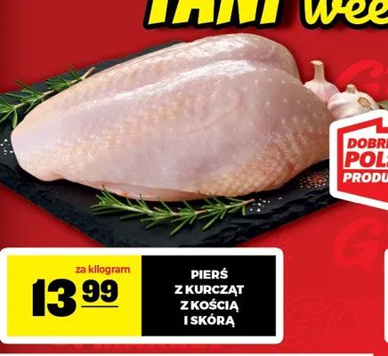 Pierś z kurcząt z kością i skórą promocja w Gram Market