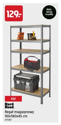 Regał magazynowy 90x180x45 cm Hard Head promocja w Jula