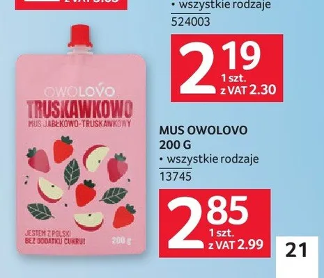 Mus Owolovo promocja w Selgros