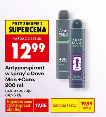 Antyperspirant w spray'u +Care promocja w Biedronka