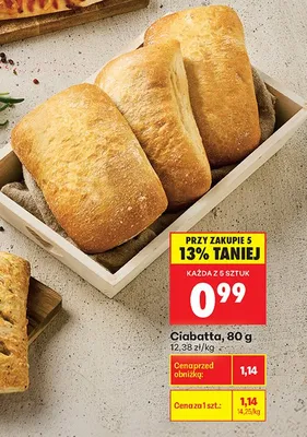 Ciabatta promocja w Biedronka