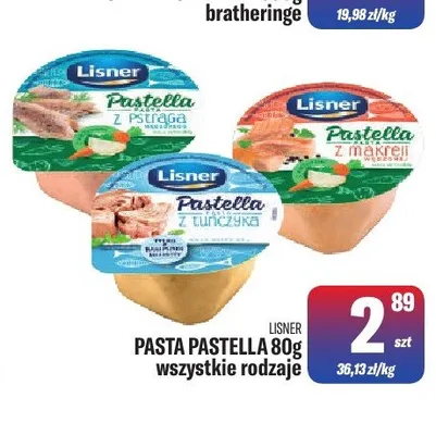 Pasta Pastella Lisner promocja w Tomi Markt