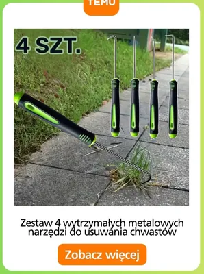 Zestaw 4 wytrzymałych metalowych narzędzi do usuwania chwastów promocja w Temu