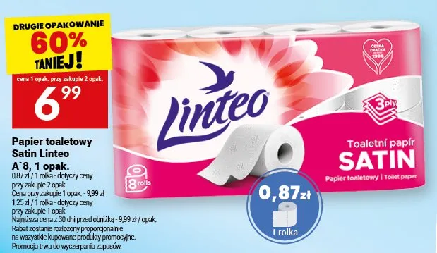 Papier toaletowy A 8, 1 opak. promocja w Twój Market