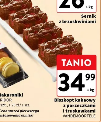 Sernik z brzoskwiniami promocja w Intermarche