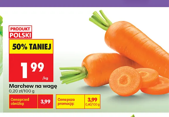 Marchew promocja w Biedronka